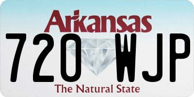 AR license plate 720WJP