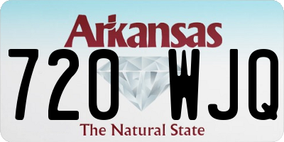 AR license plate 720WJQ