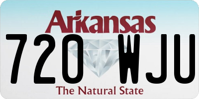 AR license plate 720WJU