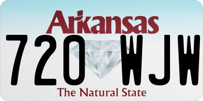 AR license plate 720WJW