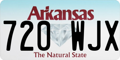 AR license plate 720WJX