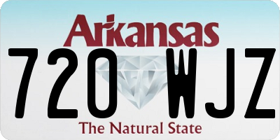AR license plate 720WJZ