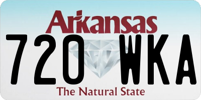 AR license plate 720WKA