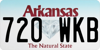 AR license plate 720WKB
