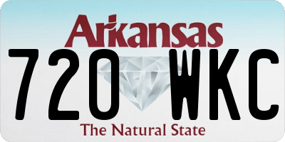 AR license plate 720WKC