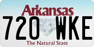 AR license plate 720WKE