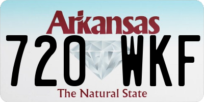 AR license plate 720WKF