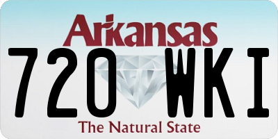 AR license plate 720WKI