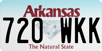 AR license plate 720WKK