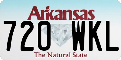 AR license plate 720WKL