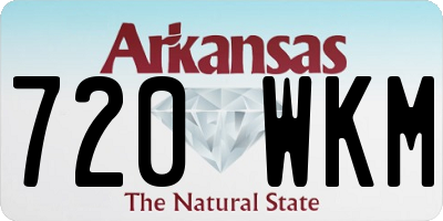 AR license plate 720WKM