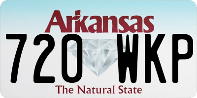 AR license plate 720WKP