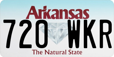 AR license plate 720WKR