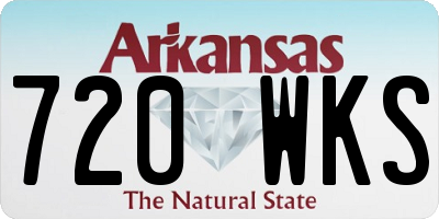 AR license plate 720WKS