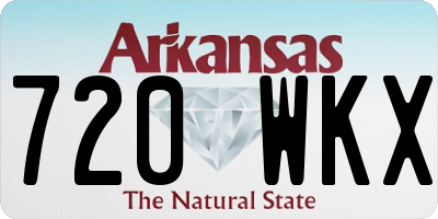 AR license plate 720WKX