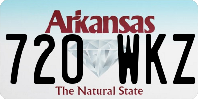 AR license plate 720WKZ