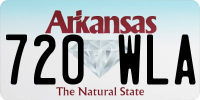 AR license plate 720WLA