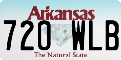 AR license plate 720WLB