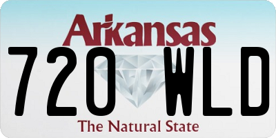 AR license plate 720WLD