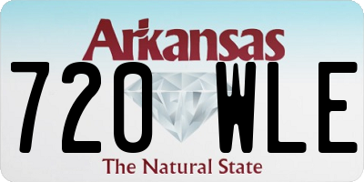 AR license plate 720WLE