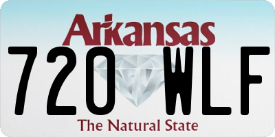 AR license plate 720WLF
