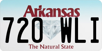 AR license plate 720WLI