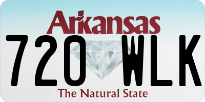 AR license plate 720WLK