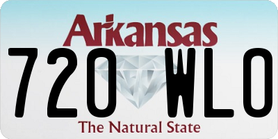 AR license plate 720WLO