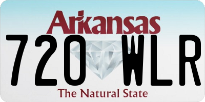 AR license plate 720WLR