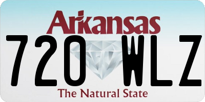 AR license plate 720WLZ