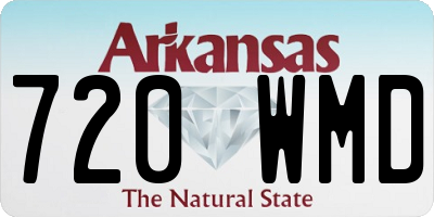 AR license plate 720WMD