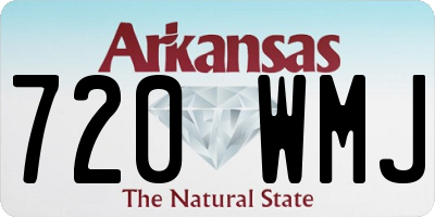 AR license plate 720WMJ