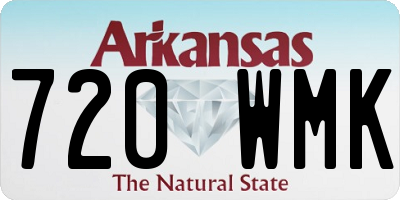 AR license plate 720WMK