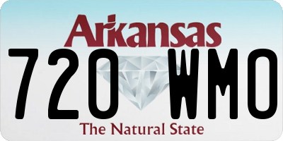AR license plate 720WMO