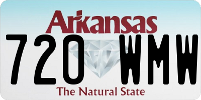AR license plate 720WMW