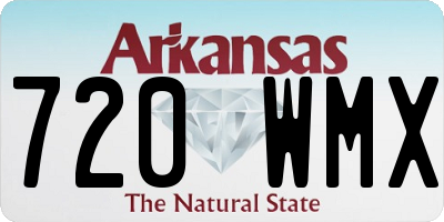 AR license plate 720WMX