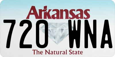 AR license plate 720WNA