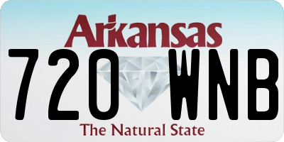 AR license plate 720WNB