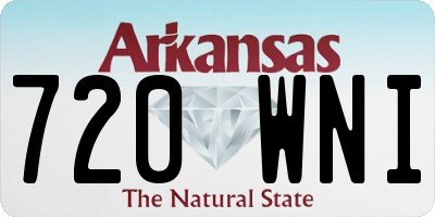 AR license plate 720WNI