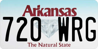 AR license plate 720WRG