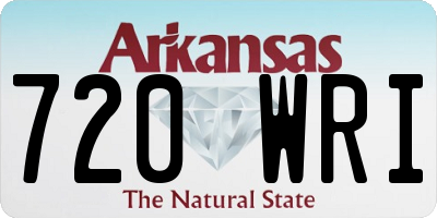 AR license plate 720WRI