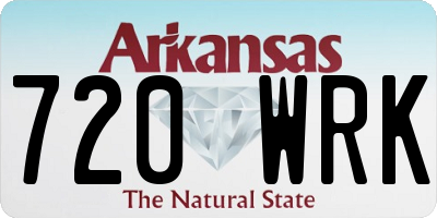 AR license plate 720WRK