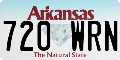 AR license plate 720WRN