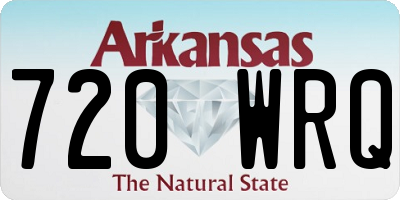 AR license plate 720WRQ