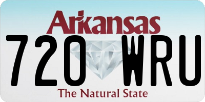 AR license plate 720WRU