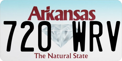 AR license plate 720WRV