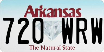 AR license plate 720WRW