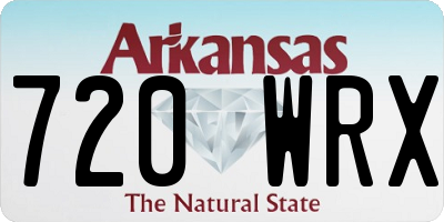 AR license plate 720WRX