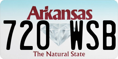 AR license plate 720WSB