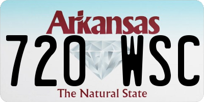 AR license plate 720WSC